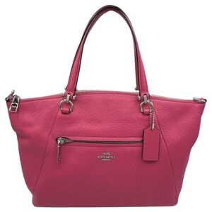 Coach Prairie Fuchsia Barbie Hot Pink Crossbody Top Handle Satchel Bag Purse